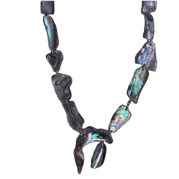 Gorgeous OOAK Abalone Shell Artesian jewelry Necklace Beach Vacation - Picture 2 of 13